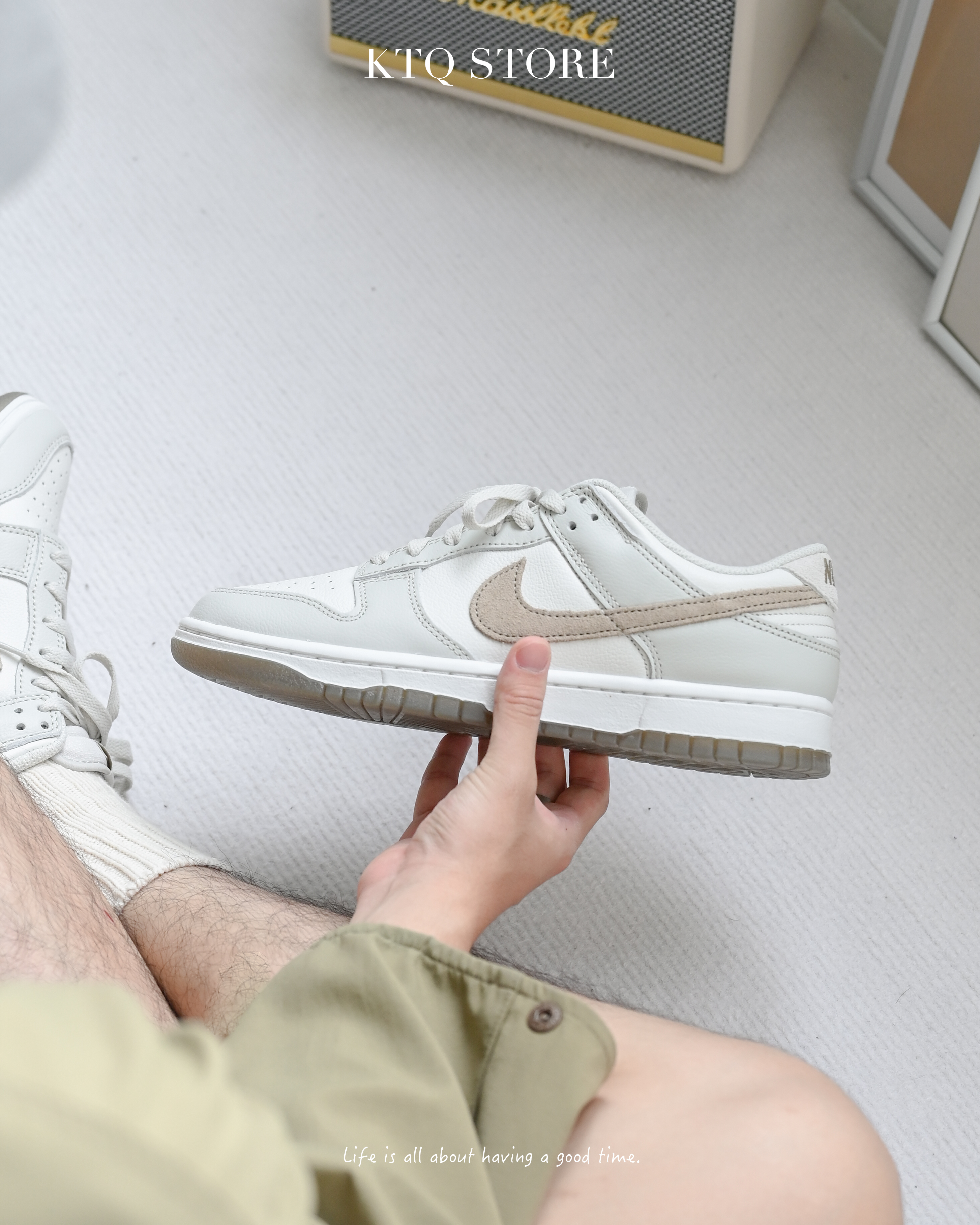 KTQ STORE ‧Nike Dunk Low Retro SE "Light Bone" 卡其奶油灰 FJ4188-001
