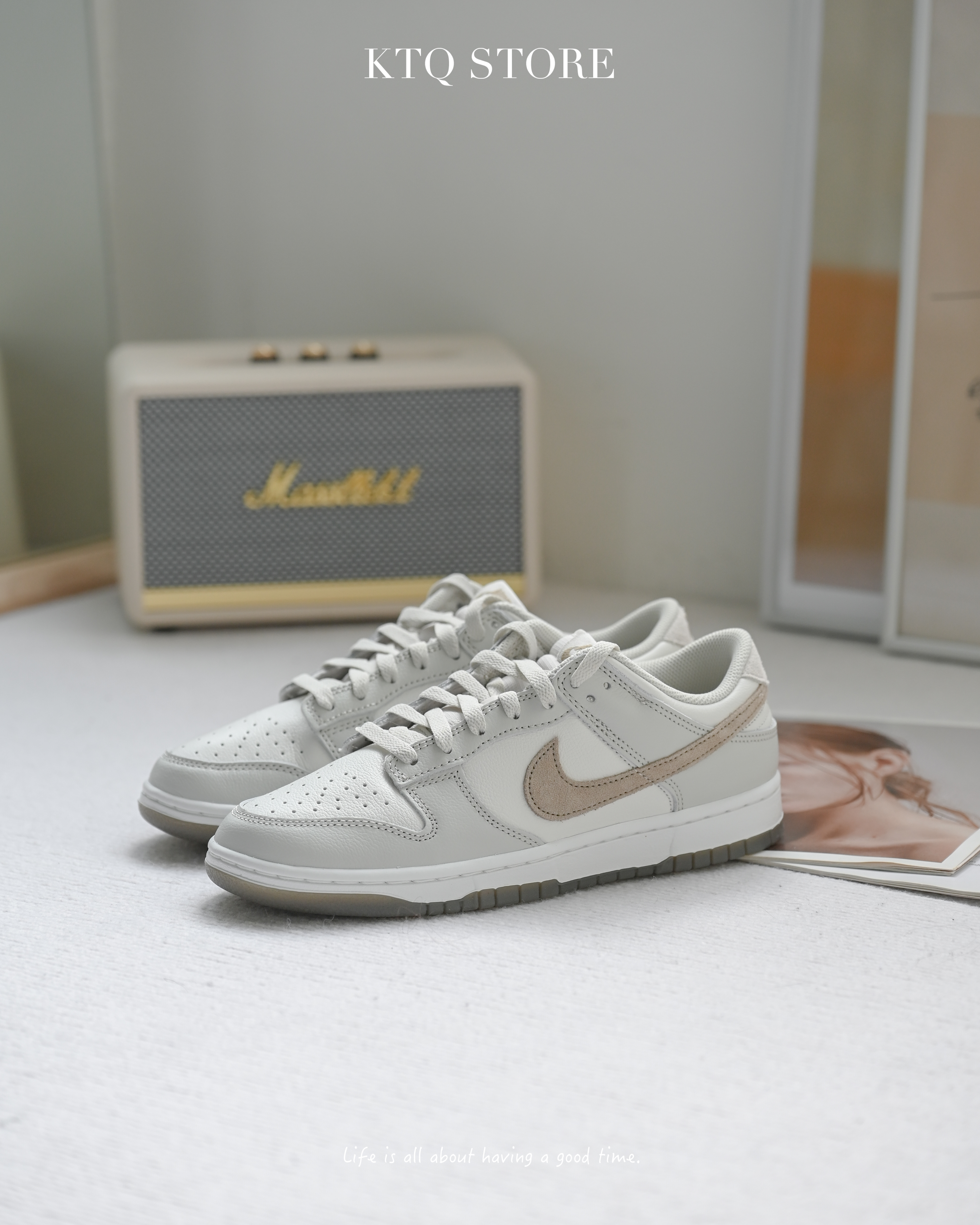 KTQ STORE ‧Nike Dunk Low Retro SE "Light Bone" 卡其奶油灰 FJ4188-001