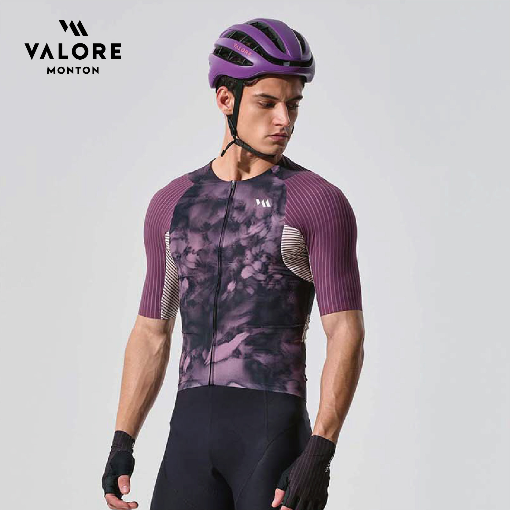 暗花灰紫男款短上衣