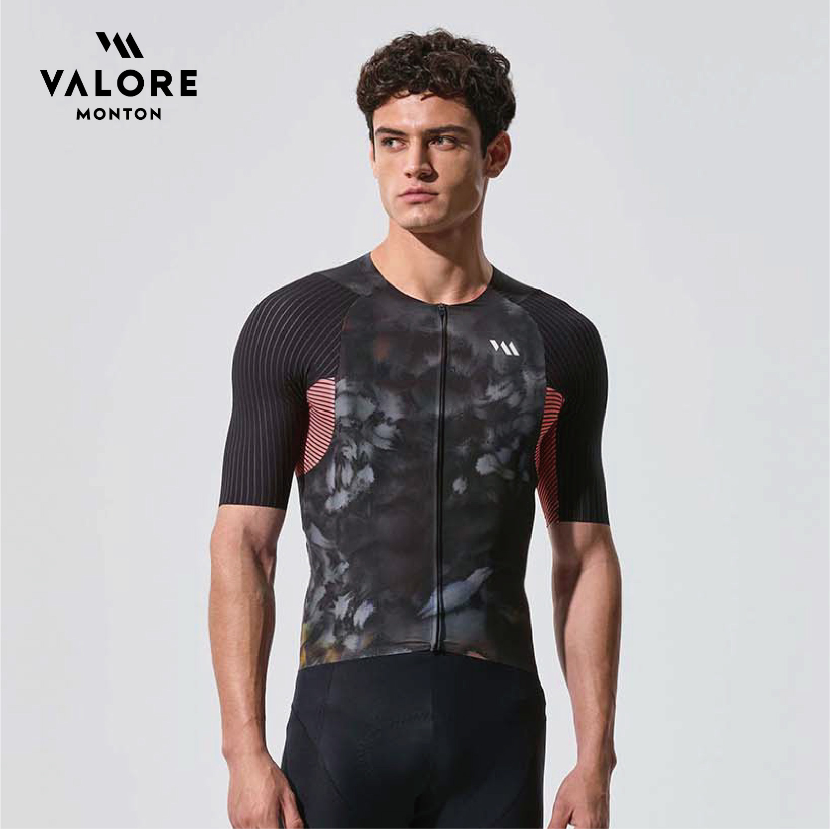 暗花黑色男款短上衣