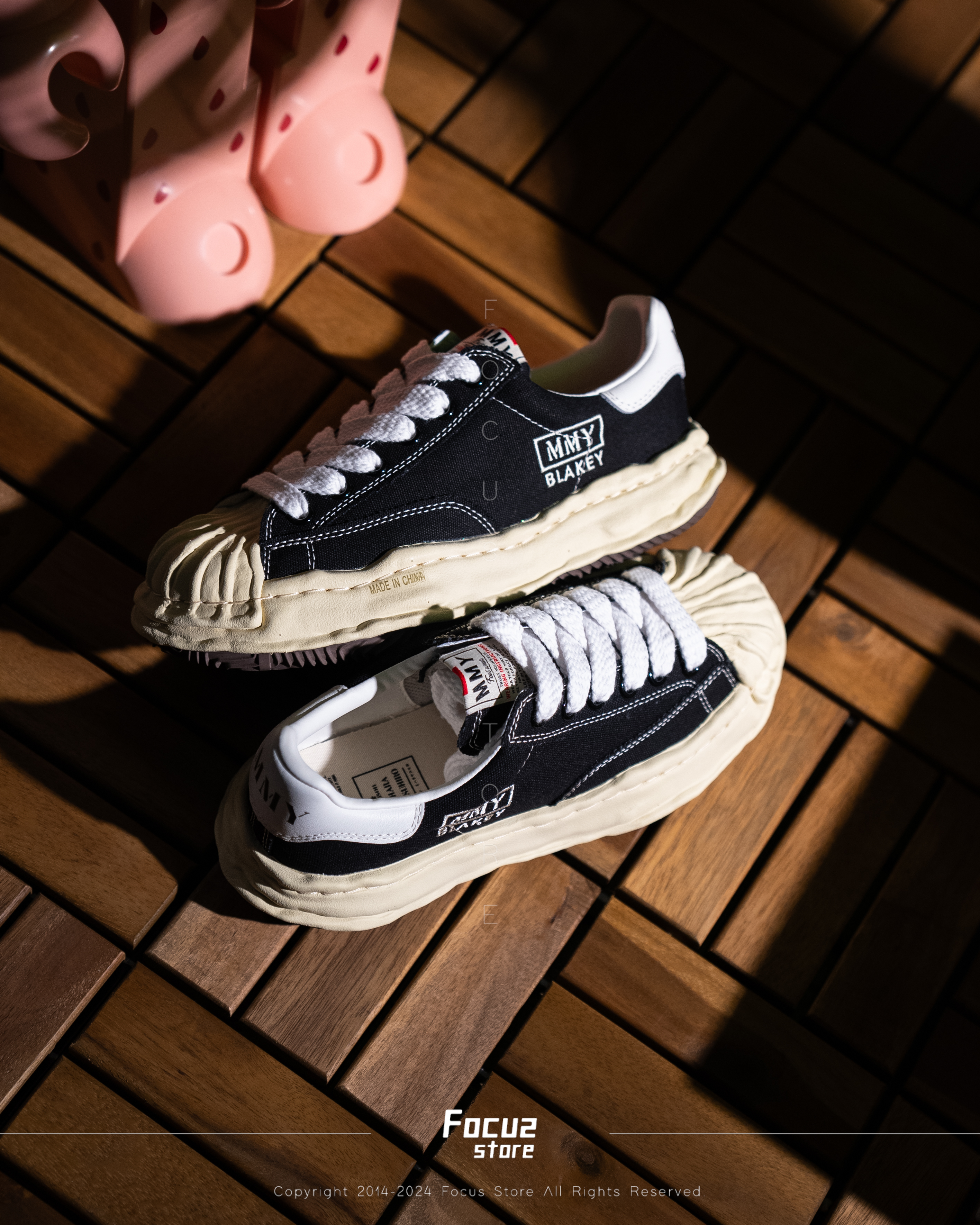 【Focus Store】現貨秒發 Maison Mihara Yasuhiro Blakey OG Sole Vintage Canvas Low "Black" 黑色 奶油底 三原康裕 MMY A09FW732