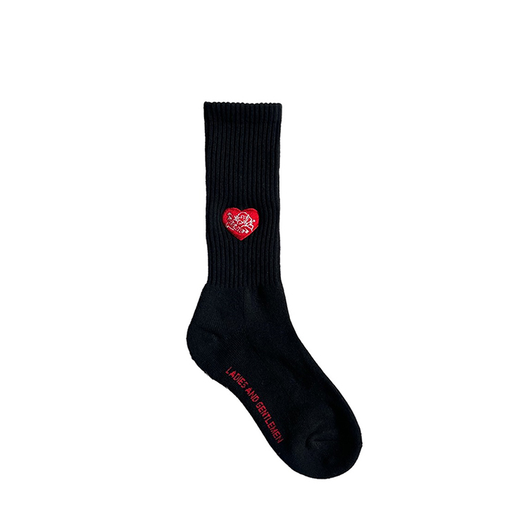 MSMR Angel Crew Socks Black