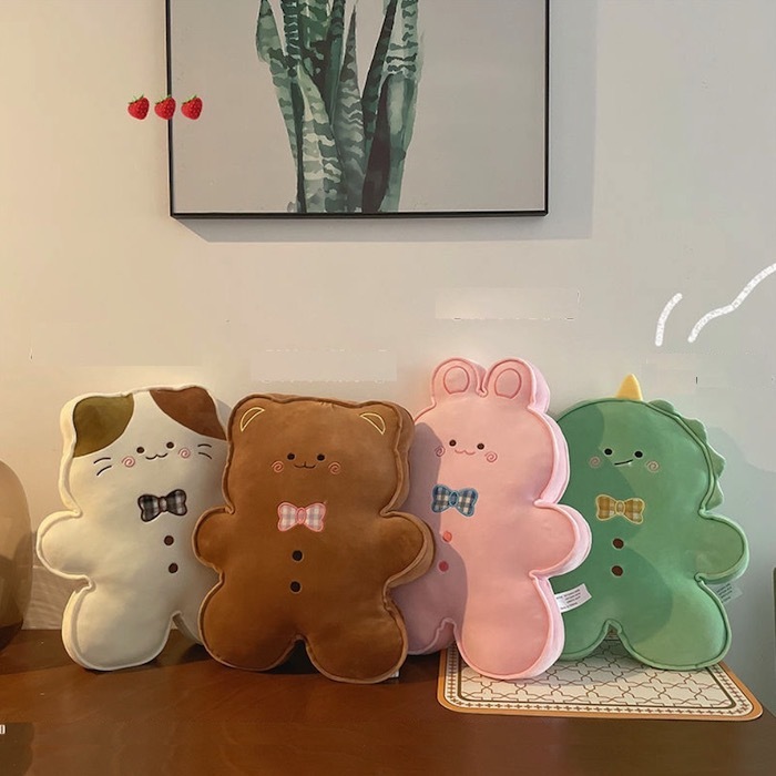 《51234》餅乾扁扁小動物抱枕