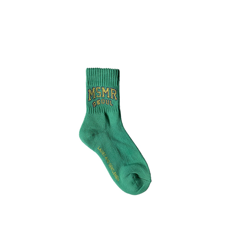 MSMR Basketball Quarter Socks Green