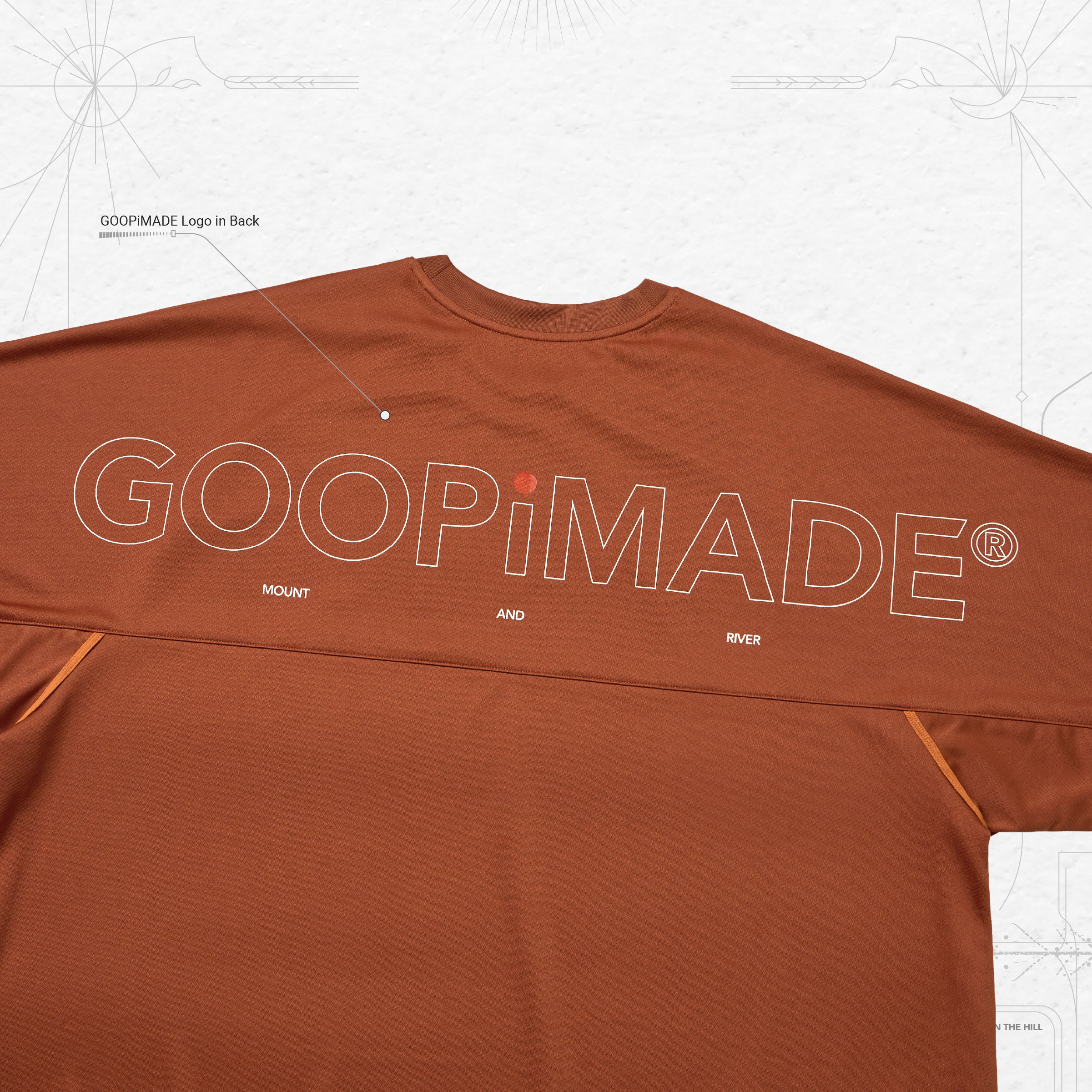 Rve-T3” Riverside Track Tee - Pumpkin