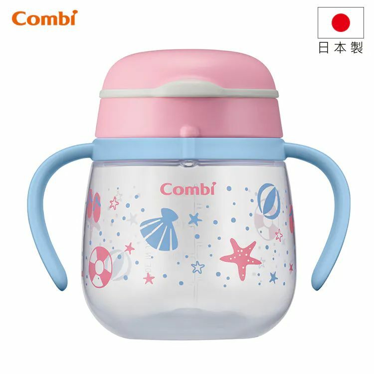 Combi 【日本製】 Laku Mug 初學直飲杯 (5mth+) #迷幻沙灘