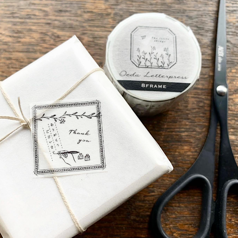 Oeda Letterpress Washi Tape－8 Frame | **1m Length**