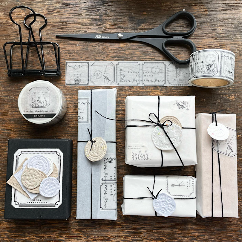 Oeda Letterpress Washi Tape－8 Frame | **1m Length**