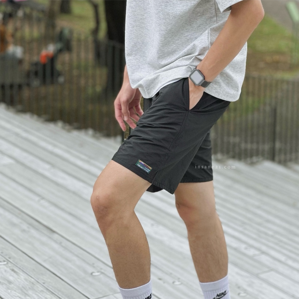 FREAK'S STORE 素色 短褲 海灘褲 可收納