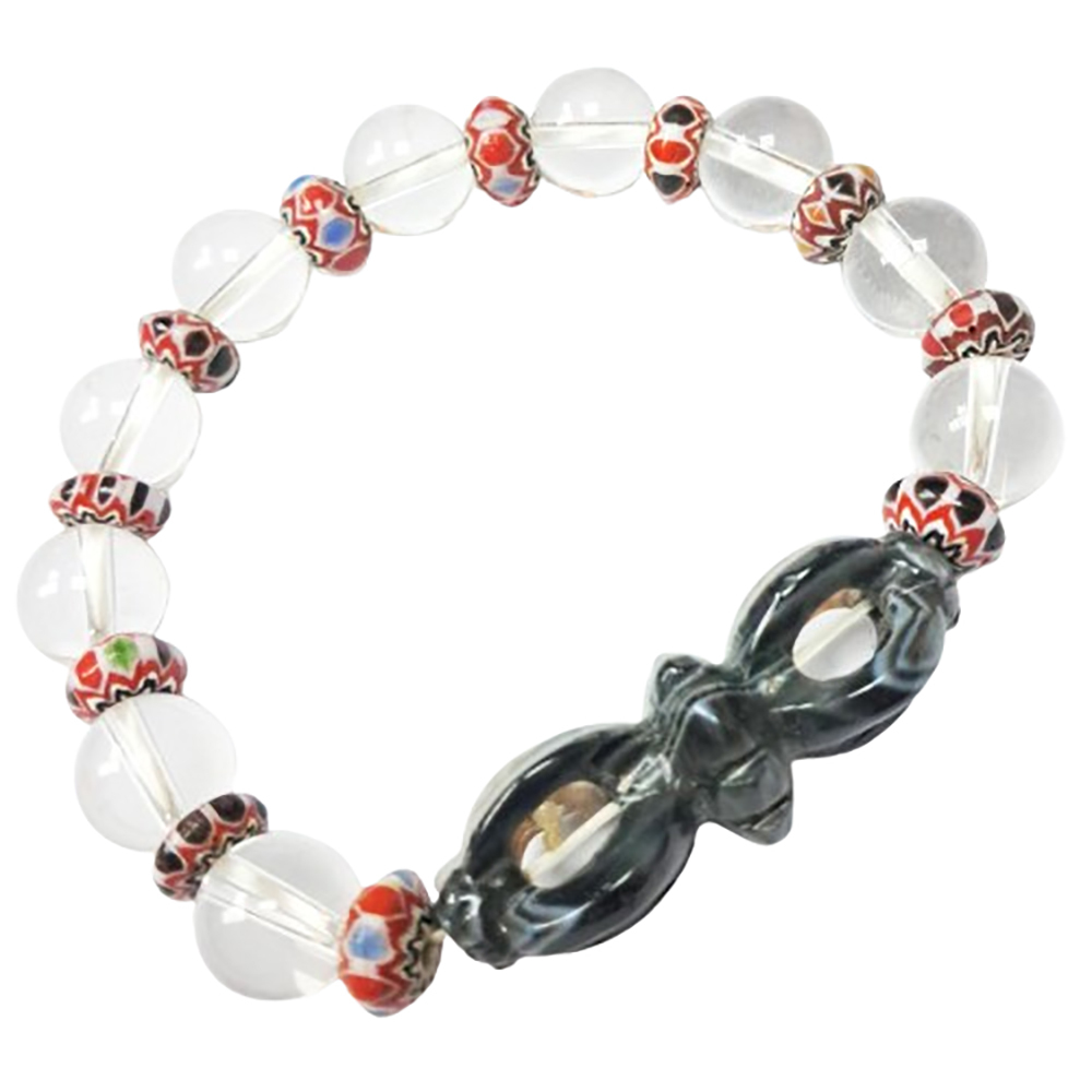 金剛杵&雪芙蘭琉璃&水晶手珠12mm【十方】147709