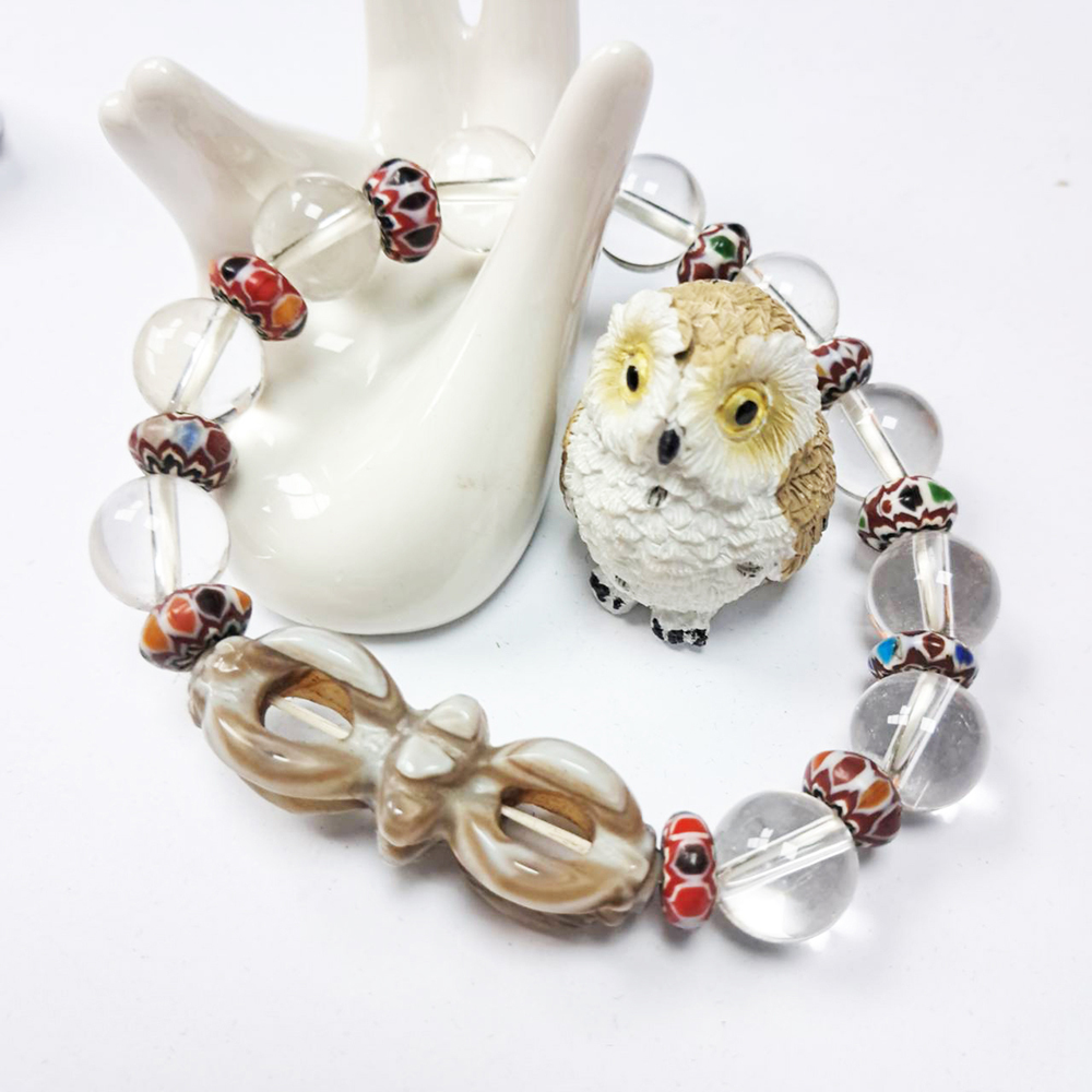 金剛杵&雪芙蘭琉璃&水晶手珠12mm【十方】147710