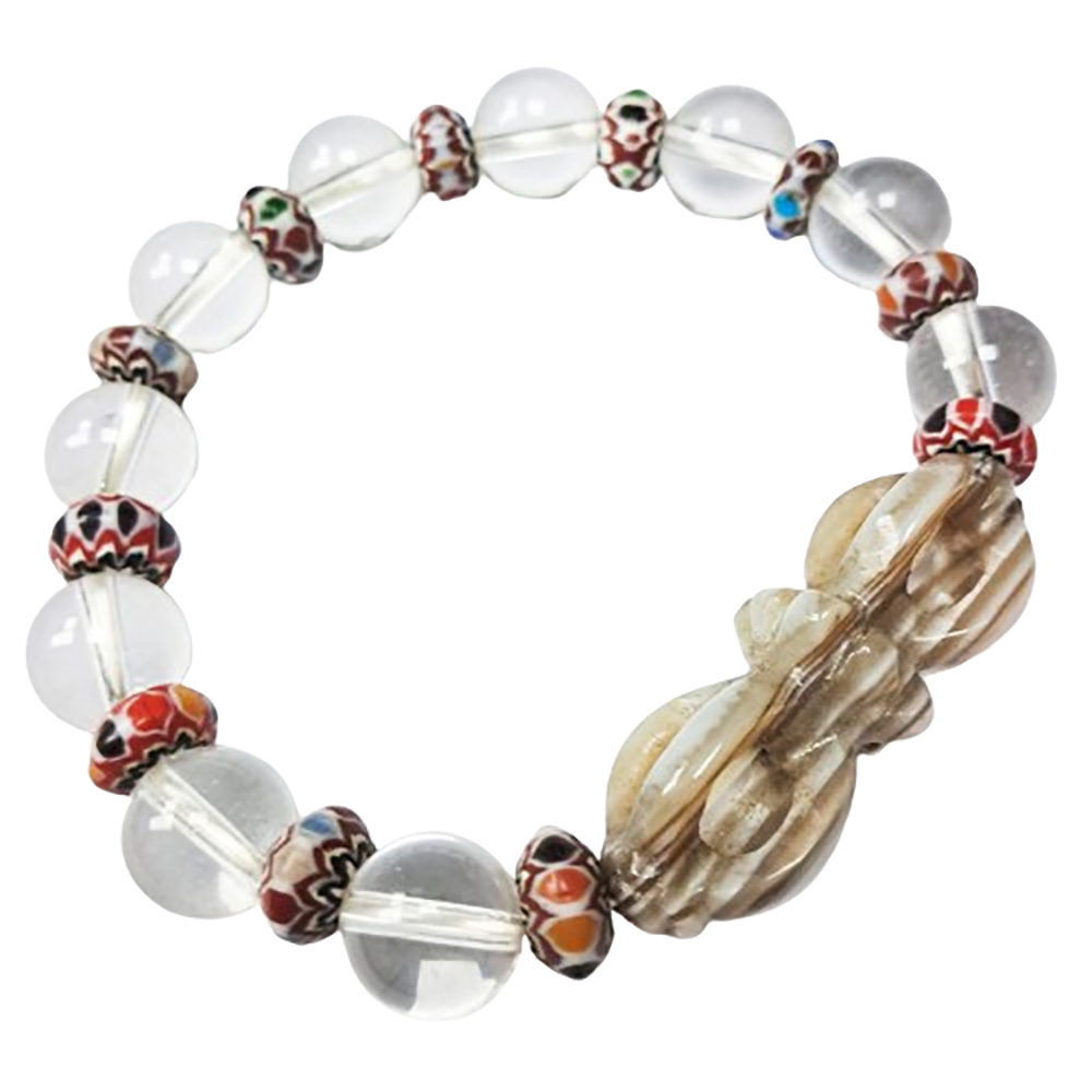 金剛杵&雪芙蘭琉璃&水晶手珠12mm【十方】147710