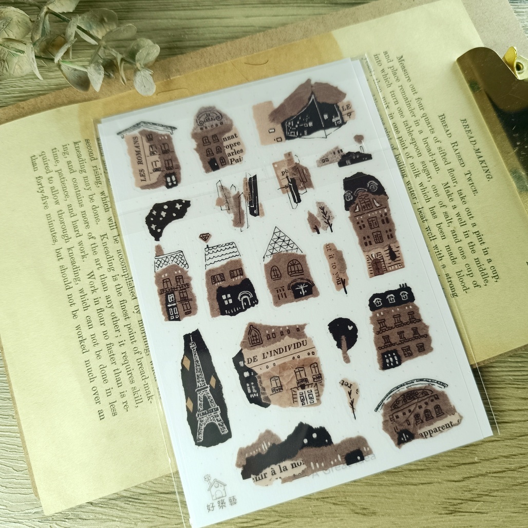 好築藝．漫步巴黎 轉印貼紙
