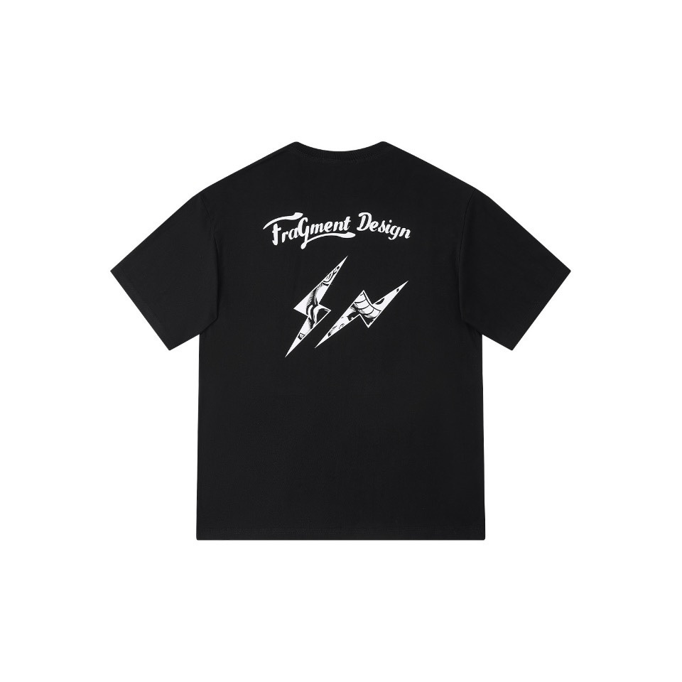 聯名 Kastinger X Fragment Design 胸口草寫字體 logo 背面蛇紋大閃電 藤原浩 短袖上衣 短T TEE P-RHML240KT2004