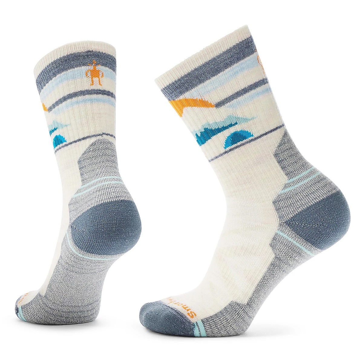 Smartwool 女 機能戶外全輕量減震中長襪-山間明月 Women's Hike Light Cushion Mountain Moon Crew Socks 米白 SW002272A81 [HappyOutdoor]