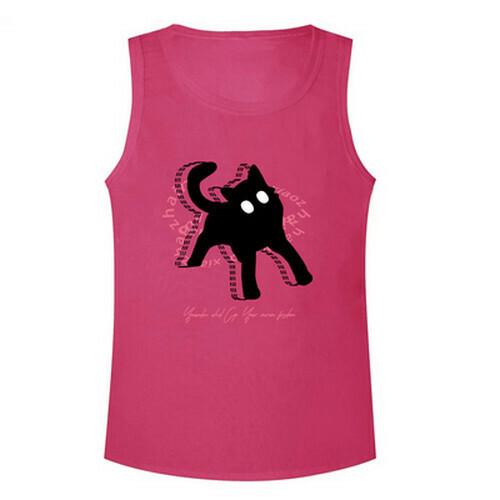 Hot selling sleeveless T-shirt [Dragon Fruit Color] [XS-XL Size] (please contact customer service to confirm the delivery size after placing the order)