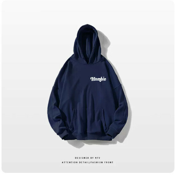 熱賣連帽衛衣【M-3XL】【藏青色-薄款】(下單後聯絡客服確認發貨尺碼) 