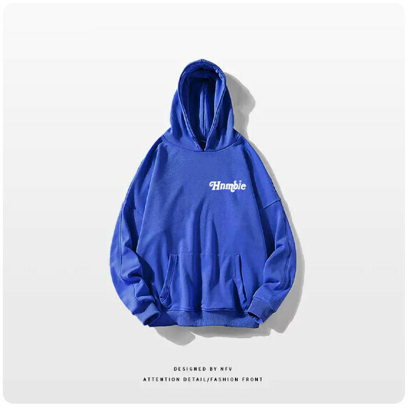 熱賣連帽衛衣【M-3XL】【寶藍色-薄款】(下單後聯絡客服確認發貨尺碼) 