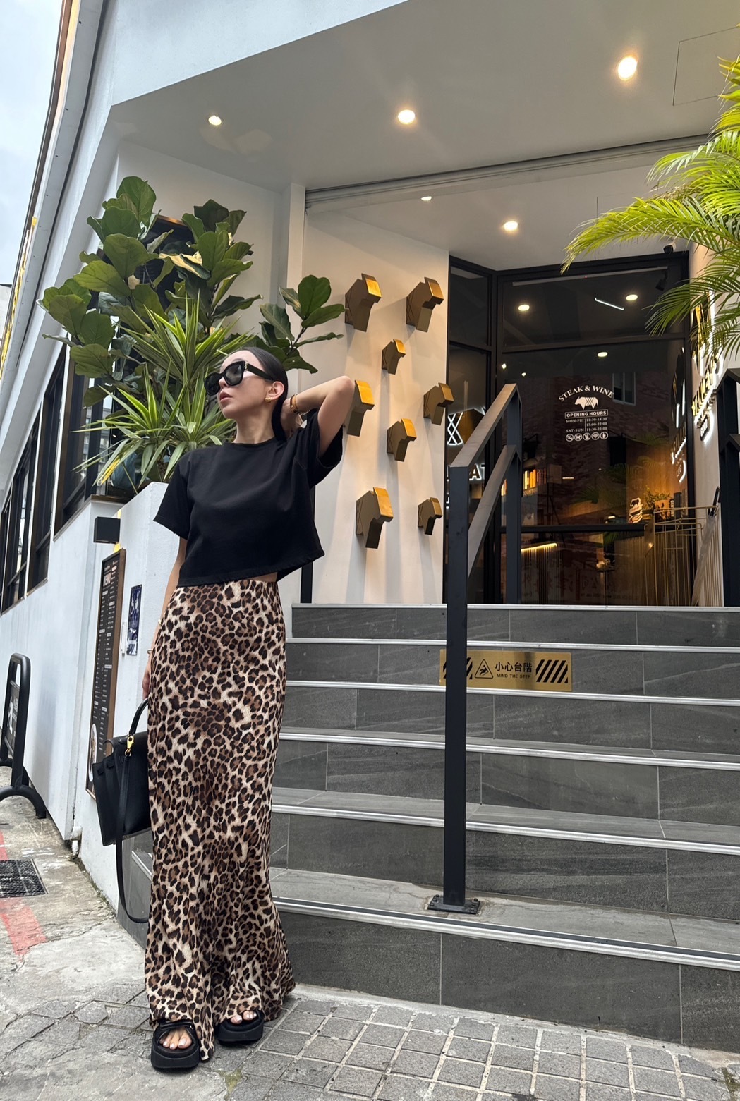 緞面裙豹紋(M現貨)