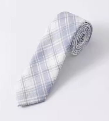 Plaid Hand Tie Accessory (Light Off-White) (One Size)