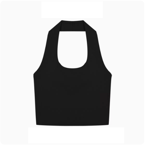 Halterneck Camisole (Black) (One Size)