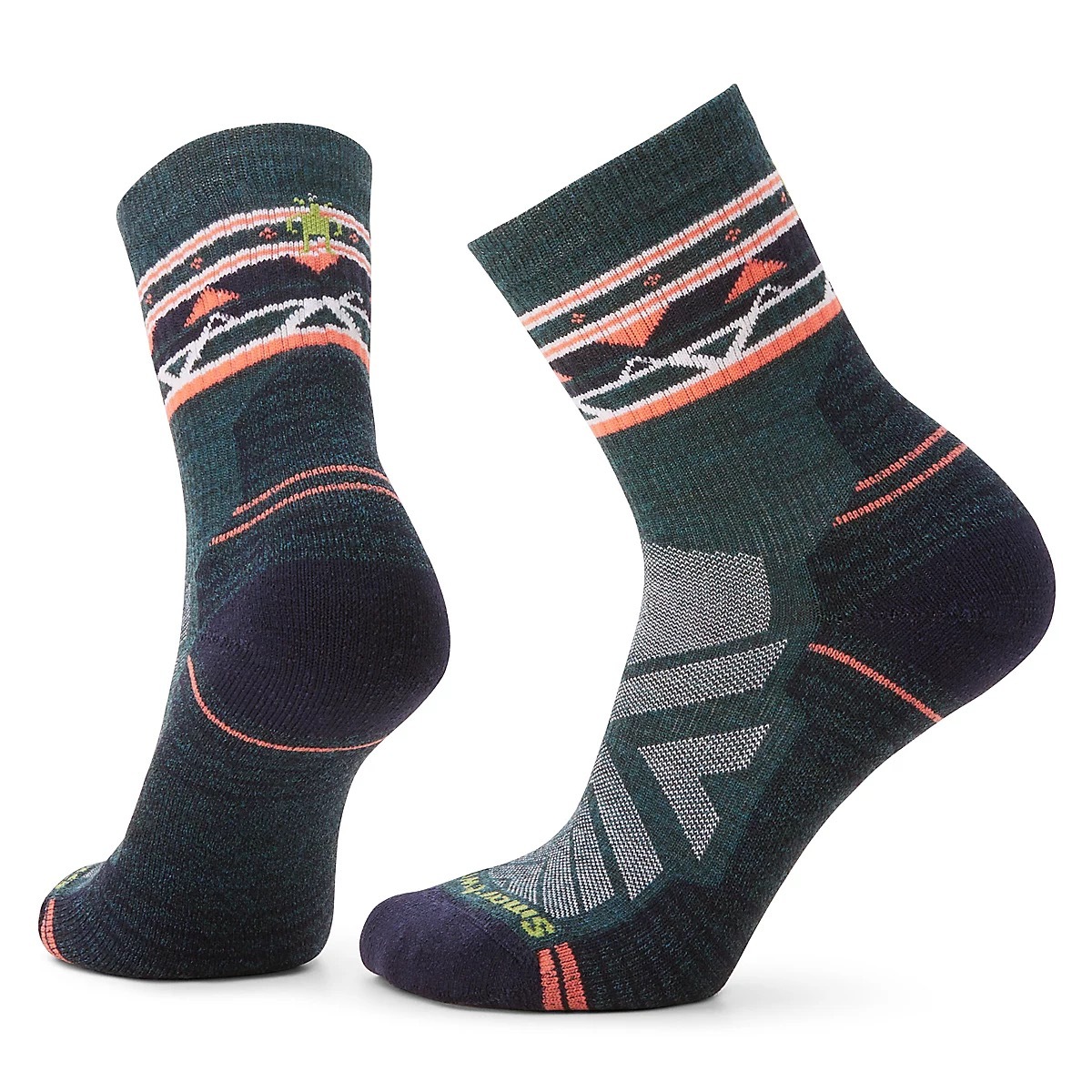 Smartwool 女 機能戶外全輕量減震民族風印花中筒襪 Women's Hike Light Cushion Zig Zag Valley Mid Crew Socks 暮光藍 SW001580G74 [HappyOutdoor]