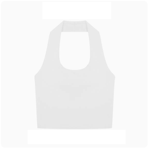 Halterneck Camisole (White) (One Size)