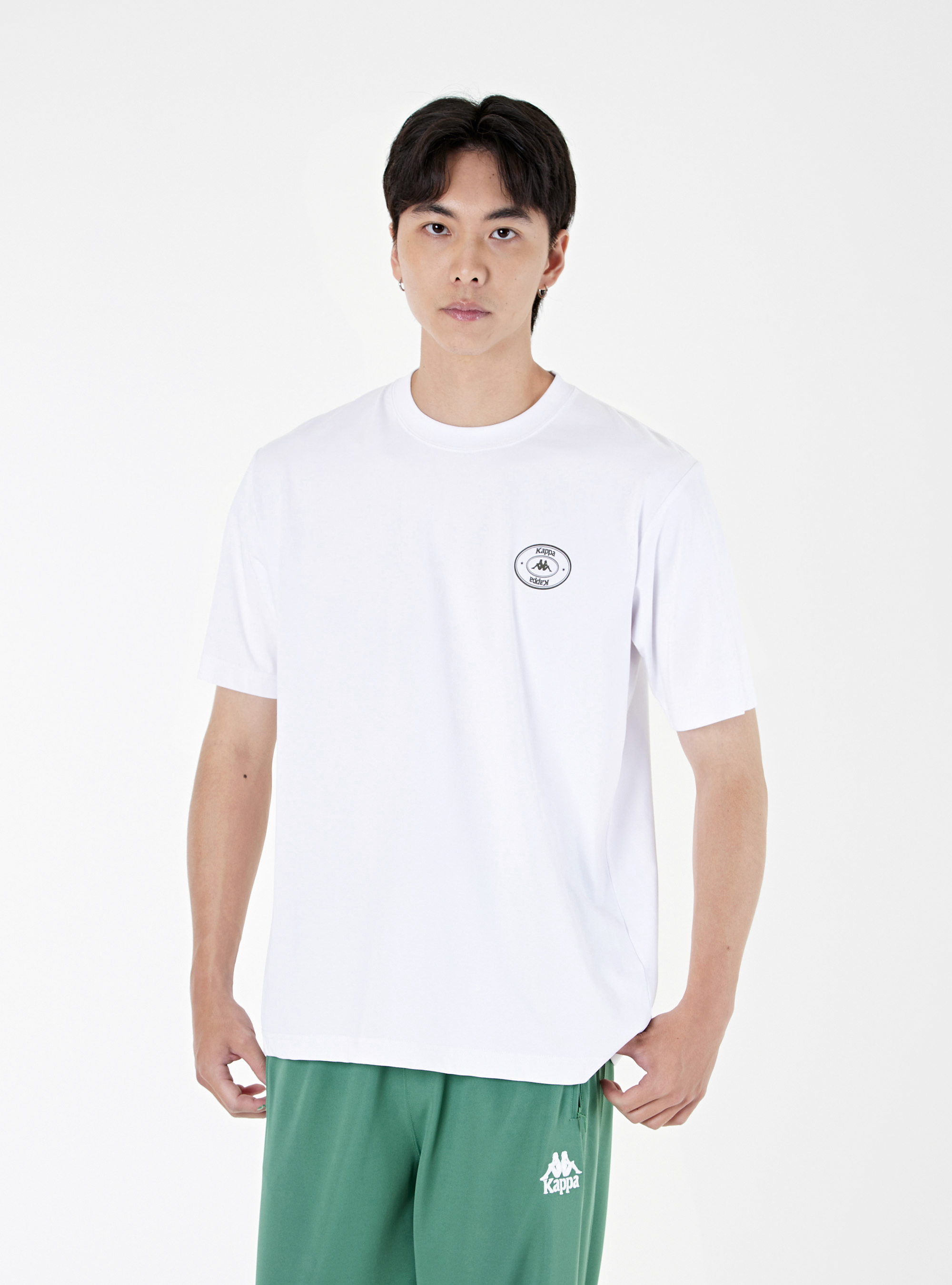 男女適穿 圖章Logo寬鬆T-Shirt