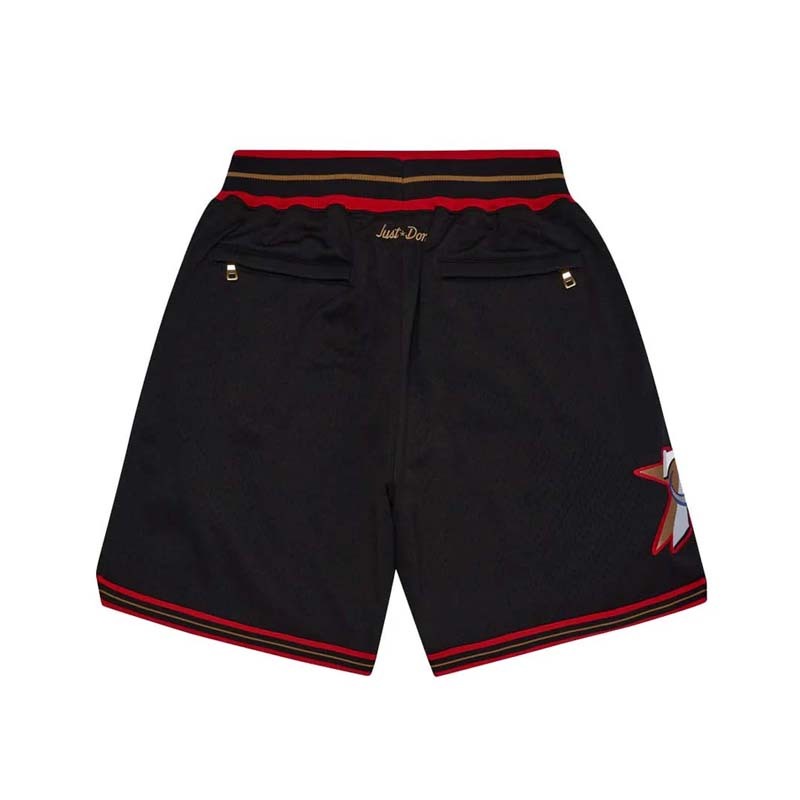 JUST DON x Mitchell & Ness M&N 76人 球迷版球褲 短褲 黑 MNJD-SH44A [台灣現貨]