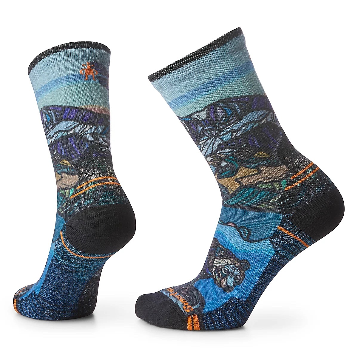 Smartwool 女 機能戶外全輕量減震PRINT中長襪-極地世界 Women's Hike Light Cushion Icy Range Print Crew Socks 彩色 SW001988150 [HappyOutdoor]