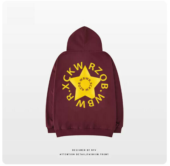 熱賣連帽衛衣【M-3XL】【酒紅色-薄款】(下單後聯絡客服確認發貨尺碼) 