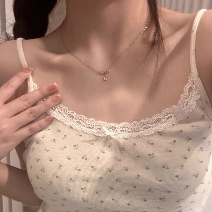 Hot selling short U-neck floral top (one size fits all) (straps)