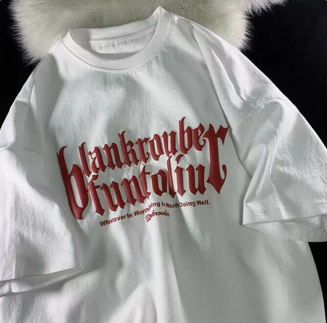熱賣青少年純棉短袖t恤（白色 尺碼：S-3XL）（下單後聯絡客服確認發貨尺碼）