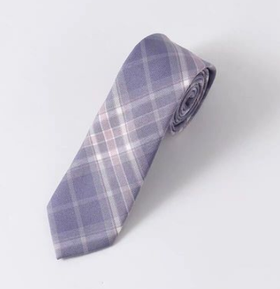 Plaid hand-tie accessory (purple smoke) (one size)