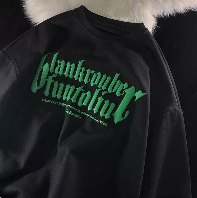 熱賣青少年純棉短袖t恤（黑色 尺碼：S-3XL）（下單後聯絡客服確認發貨尺碼）