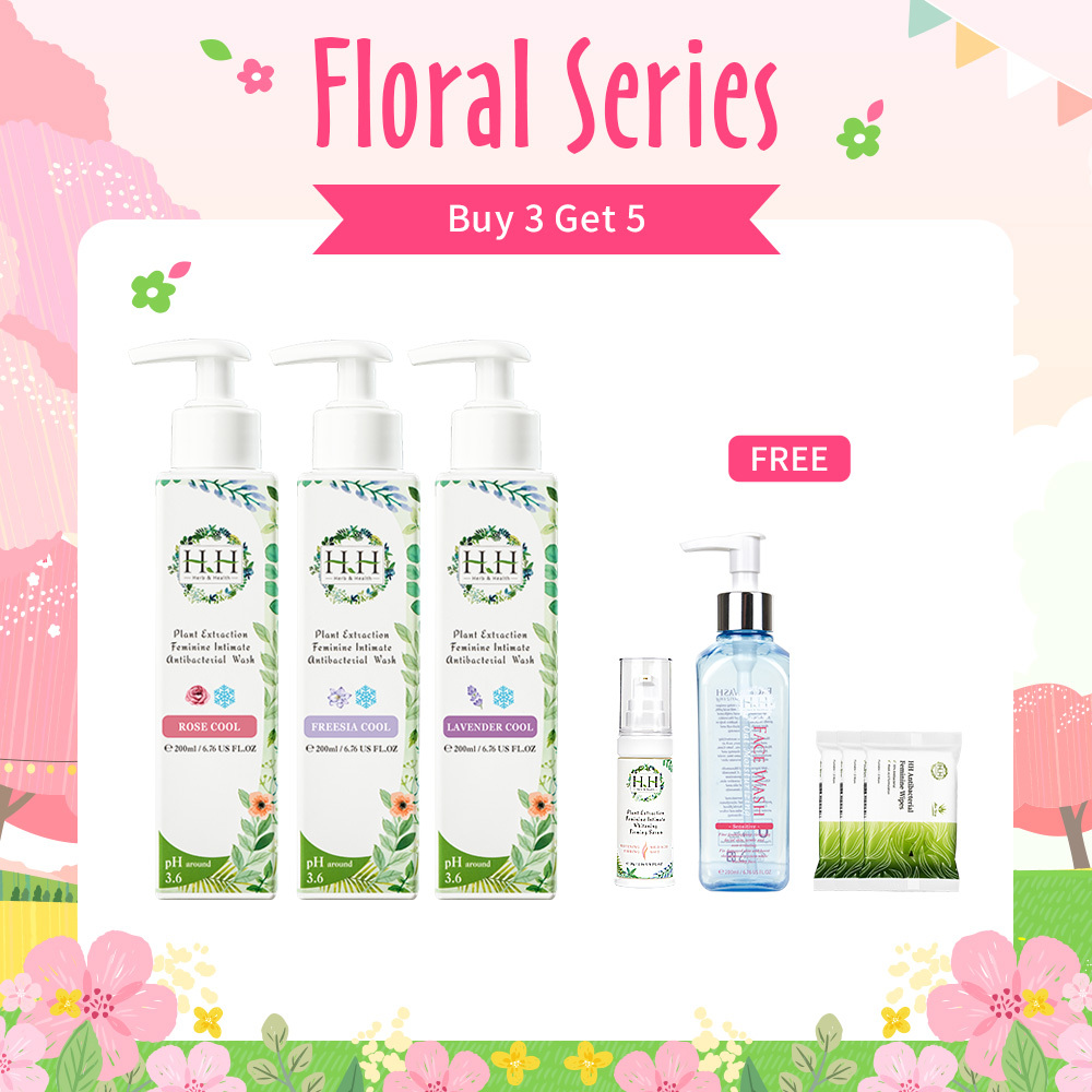 【No.1】HH Floral Series Feminine Antibacterial Wash x3