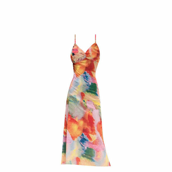 Hot selling suspender dress (orange size S-L) (please contact customer service to confirm the delivery size after placing the order)