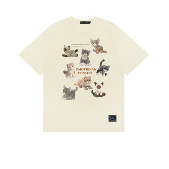 Summer loose short sleeve T (apricot) [M-2XL size] [Contact customer service to confirm the shipping size after placing an order]