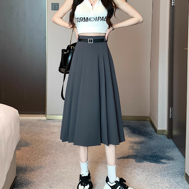 Hot selling suit skirt (S-L size) (grey) (contact customer service after placing order to confirm delivery size)