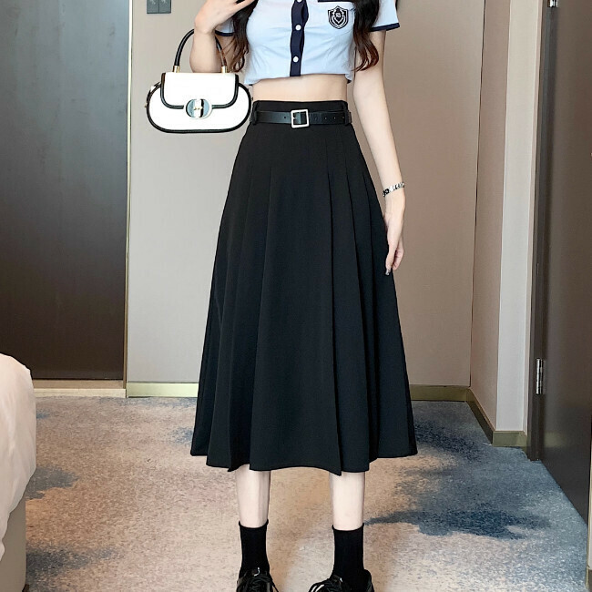 Hot selling suit skirt (size S-L) (black) (contact customer service after placing order to confirm delivery size)