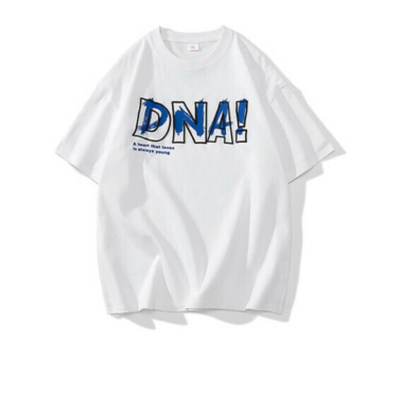 Summer Hip Hop Letter Graffiti Short Sleeve T (White) [S-3XL Size] [Contact Customer Service to Confirm Shipping Size after Placing an Order]