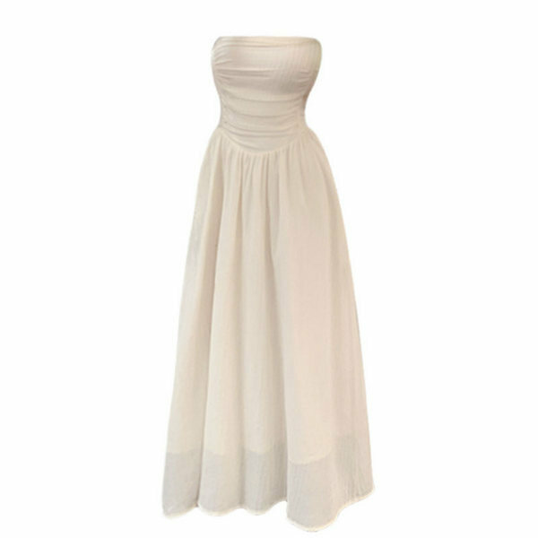 Hot selling breast wrap dress (white size S-L) (please contact customer service to confirm the delivery size after placing the order)