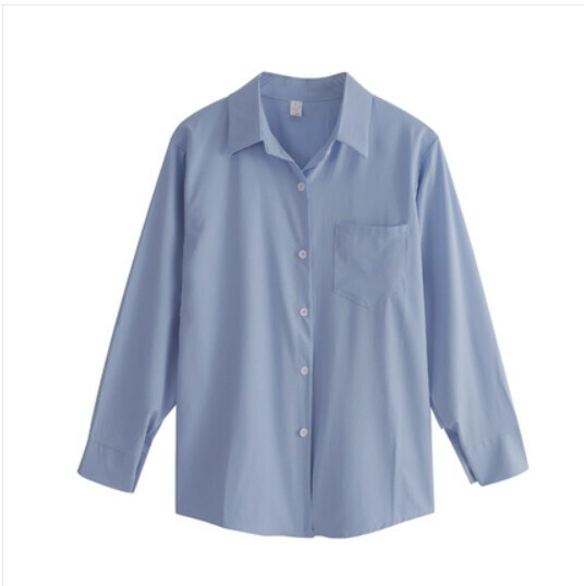 Shirt Jacket Women's Summer Thin (Blue) [Size: S-XL] [Contact customer service to confirm the shipping size after placing an order]