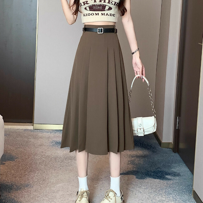 Hot Selling Suit Skirt (S-L Size) (Coffee Color) (Contact customer service after placing order to confirm delivery size)