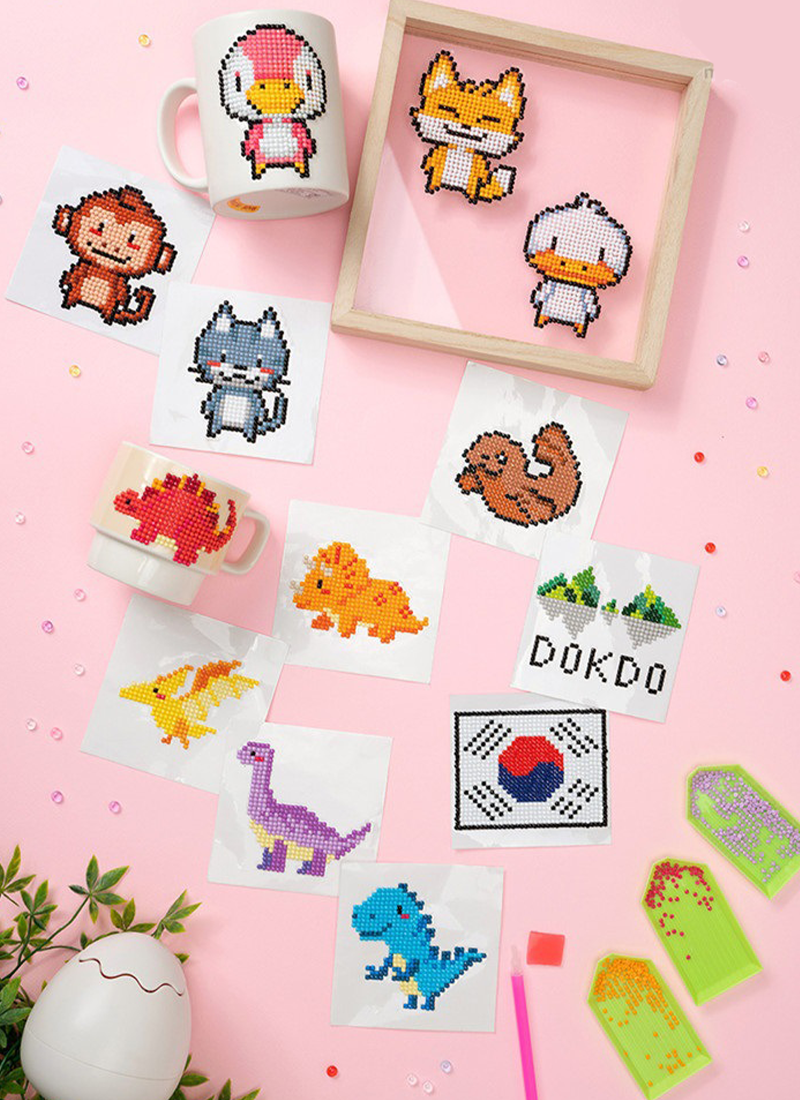 DIY韓國鑽石貼畫十字繡材料包 A3024