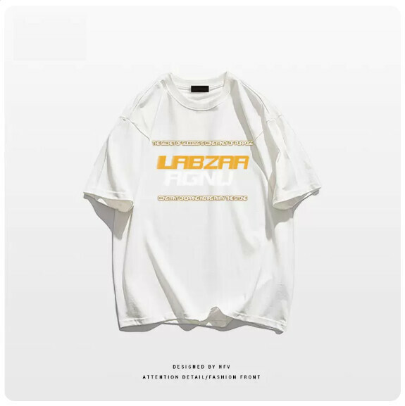 熱賣純棉短袖T恤【M-3XL】【白色-220g】(下單後聯絡客服確認發貨尺碼) 