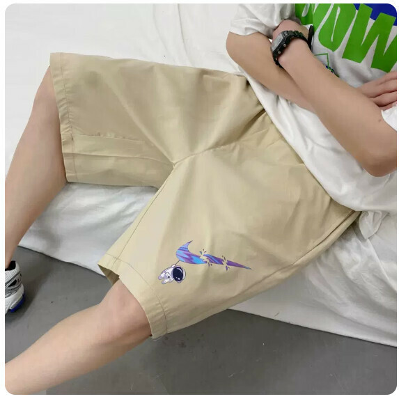 新款速乾沙灘短褲男夏季（卡其色【M_5XL碼】（下單後聯繫客服確認發貨尺碼）