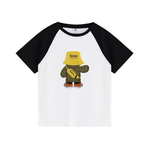 Hot selling loose short-sleeved T-shirt [Black and White] [S-XL] (please contact customer service to confirm the delivery size after placing the order)