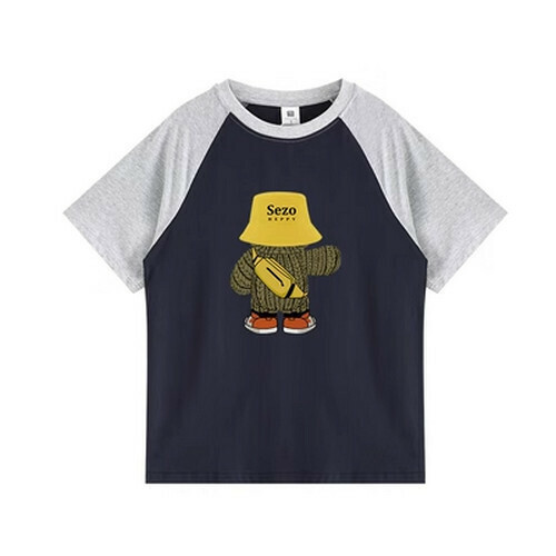 Hot selling loose short-sleeved T-shirt [light gray blue] [S-XL size] (please contact customer service to confirm the delivery size after placing the order)