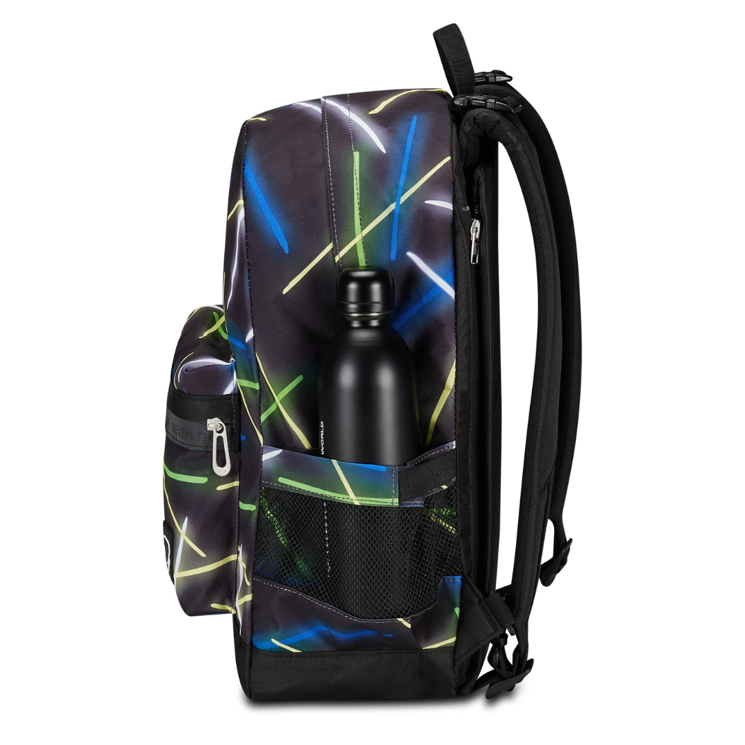 Seven® 雙面背包/書包 The Double Pro Reversible Backpack -  Sideglass 897 PIRATE BLACK